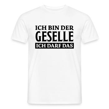 Geselle Spruch Lustiges Gesellenprüfung Geschenk - Männer T-Shirt - Weiß - Vorne - AI Model Male 178 dark (178cm)