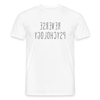 Psychology - Reverse Psychology Student Teacher - Männer T-Shirt - Weiß - Vorne - AI Model Male 178 dark (178cm)