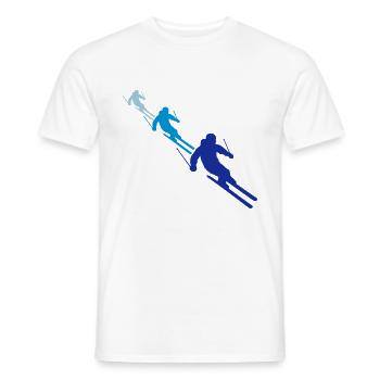 équipe modèle équipage 3 nombreux amis aviron ski - T-shirt homme - blanc - Devant - AI Model Male 178 dark (178cm)