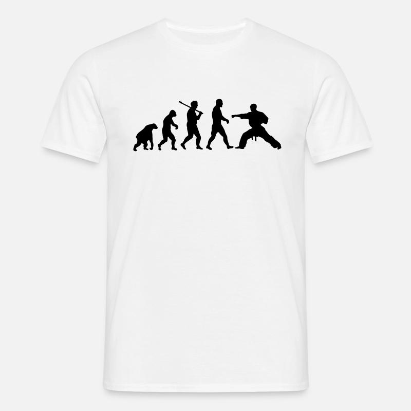 Evolution: Karate - Men's T-Shirt - white