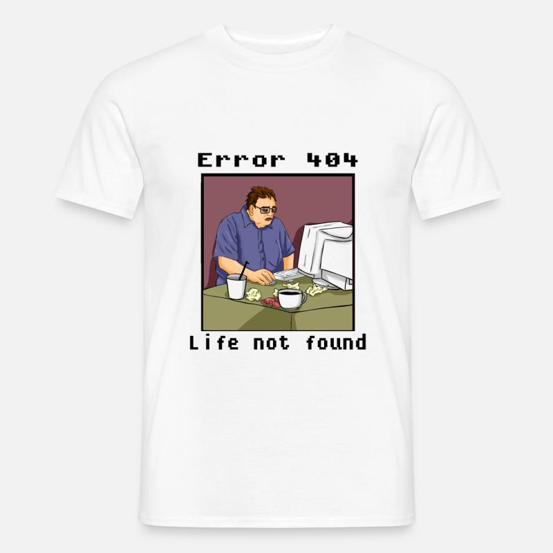 Lustiges Nerd Geek Computer Gamer Hacker Geschenk - Männer T-Shirt - Weiß