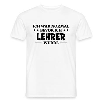Lehrer Spruch Unterricht Lustiges Lehrer Geschenk - Männer T-Shirt - Weiß - Vorne - AI Model Male 178 dark (178cm)
