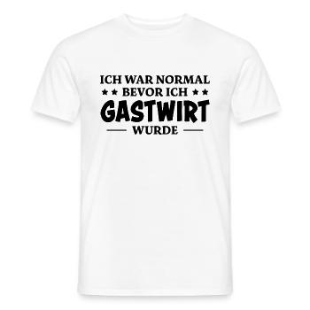 Gastwirt Spruch Kneipe Wirt Fun Gastwirt Geschenk - Männer T-Shirt - Weiß - Vorne - AI Model Male 178 dark (178cm)