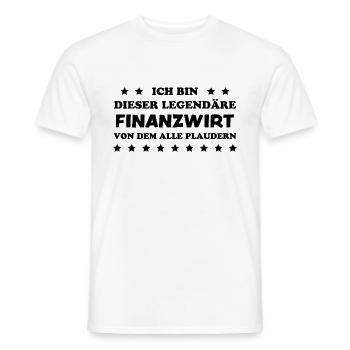 Finanzwirt Lustiger Spruch Job Finanzwirt Geschenk - Männer T-Shirt - Weiß - Vorne - AI Model Male 178 dark (178cm)