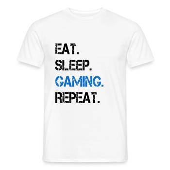 Gaming - T-shirt homme - blanc - Devant - AI Model Male 178 dark (178cm)