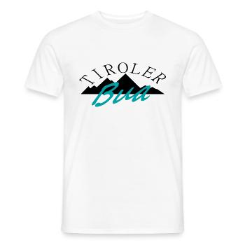 Tiroler Bua Statement lustige Sprüche Österreich - Männer T-Shirt - Weiß - Vorne - AI Model Male 178 dark (178cm)