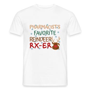 Pharmacist Weihnachten favorite Reindeer - Männer T-Shirt - Weiß - Vorne - AI Model Male 178 dark (178cm)