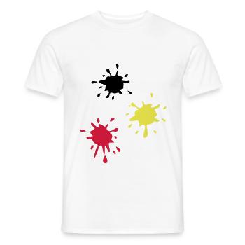 Kunst, Fleck, Paintball - Männer T-Shirt - Weiß - Vorne - AI Model Male 178 dark (178cm)