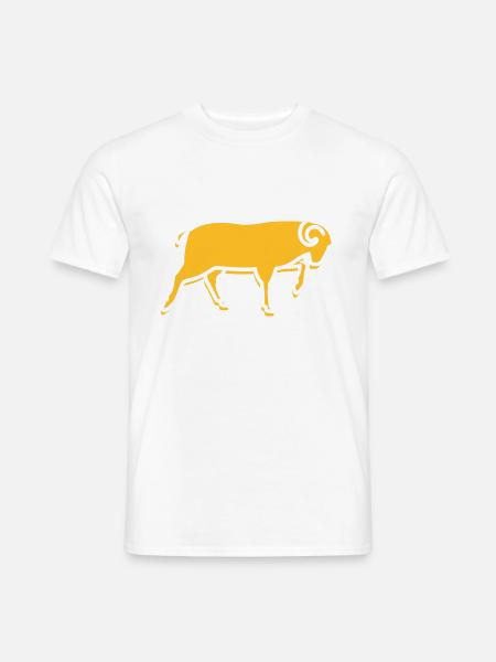 A Running Ram - Men's T-Shirt - white