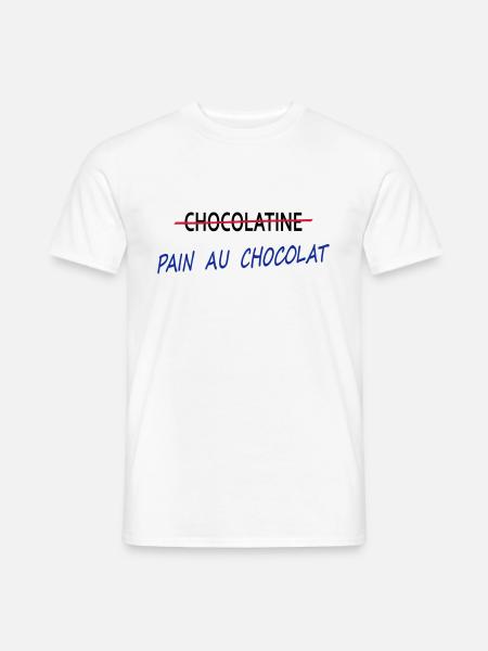 Pain au chocolat - T-shirt homme - blanc