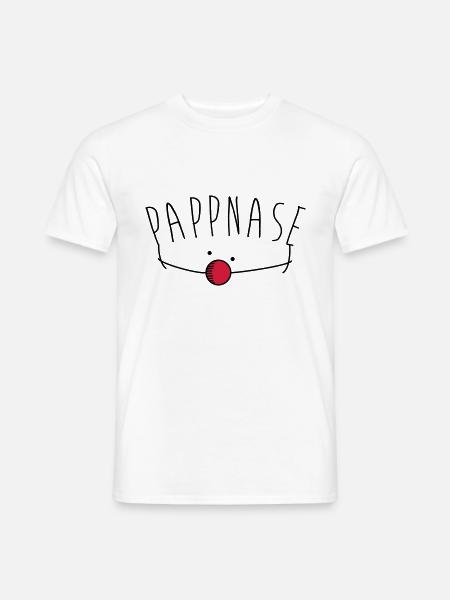 Pappnase Clown - Männer T-Shirt - Weiß