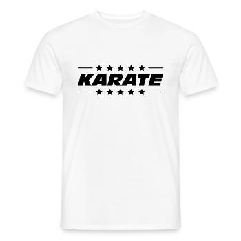 Karate / Karateka / Sport / Martial Art / Fighter - T-shirt homme - blanc - Devant - AI Model Male 178 dark (178cm)