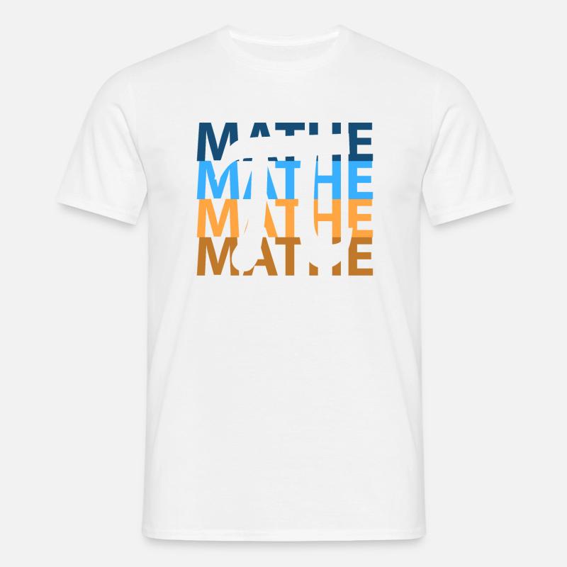 Math Maths - Men's T-Shirt - white