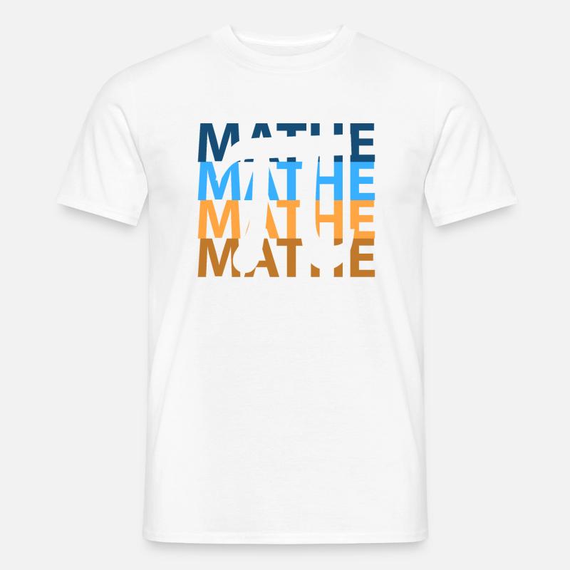 Math maths - T-shirt homme - blanc