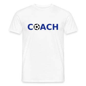 Coach (Fußball) - Männer T-Shirt - Weiß - Vorne - AI Model Male 178 dark (178cm)