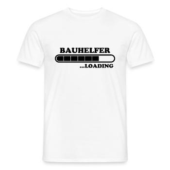 Bauhelfer Spruch Beruf Lustiges Bauhelfer Geschenk - Männer T-Shirt - Weiß - Vorne - AI Model Male 178 dark (178cm)