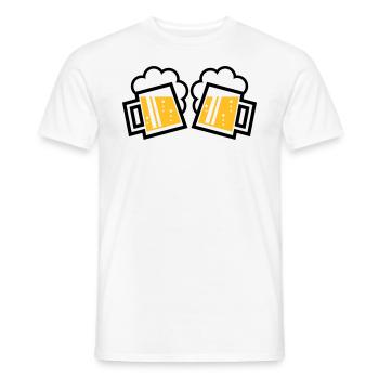 2 bavarois originaux ensemble (2) - T-shirt homme - blanc - Devant - AI Model Male 178 dark (178cm)