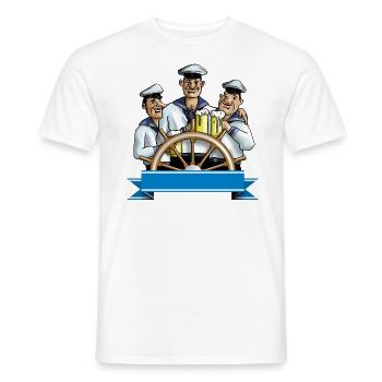 matrosen_a - Männer T-Shirt - Weiß - Vorne - AI Model Male 178 dark (178cm)