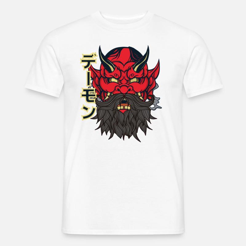Devil with beard - Men’s T-shirt - white
