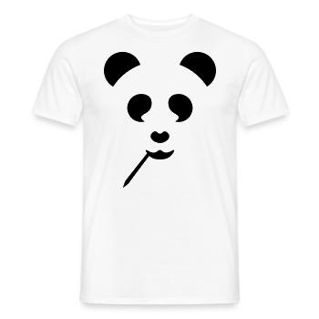 Panda - T-shirt homme - blanc - Devant - AI Model Male 178 dark (178cm)