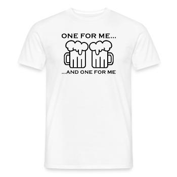 Beer Beer Mug Gift - Men's T-Shirt - white - Front - AI Model Male 178 dark (178cm)