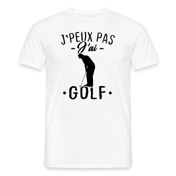Ich kann nicht Golf spielen - Männer T-Shirt - Weiß - Vorne - AI Model Male 178 dark (178cm)