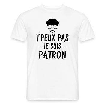 Ich kann nicht, ich bin ein Chef - Männer T-Shirt - Weiß - Vorne - AI Model Male 178 dark (178cm)