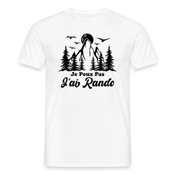 Ich kann nicht wandern - Männer T-Shirt - Weiß - Vorne - AI Model Male 178 dark (178cm)