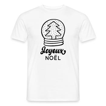 Joyeux Noël - T-shirt homme - blanc - Devant - AI Model Male 178 dark (178cm)