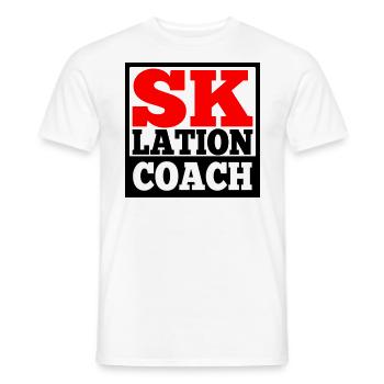 Eskalation Coach SKlation sklation Farben änderbar - Männer T-Shirt - Weiß - Vorne - AI Model Male 178 dark (178cm)