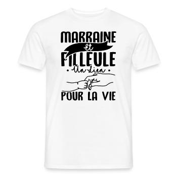 Marraine et filleule - T-shirt homme - blanc - Devant - AI Model Male 178 dark (178cm)