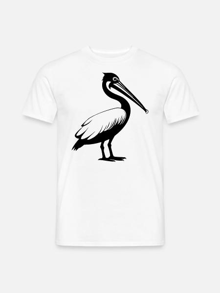 Pélican - Mænd T-shirt - hvid