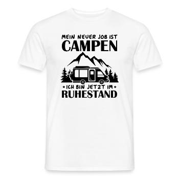 Renter Camping Geschenk - Männer T-Shirt - Weiß - Vorne - AI Model Male 178 dark (178cm)