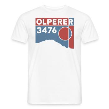 Olperer Nordgrat Brücke Überschreitung Wanderung - Männer T-Shirt - Weiß - Vorne - AI Model Male 178 dark (178cm)