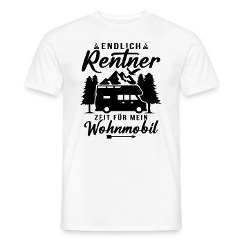 Endlich rentner zeit für mein wohnmobil - Männer T-Shirt - Weiß - Vorne - AI Model Male 178 dark (178cm)