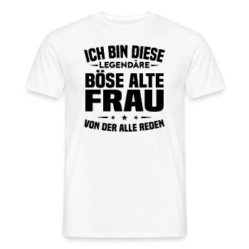 Ich bin diese legendäre böse alte - Männer T-Shirt - Weiß - Vorne - AI Model Male 178 dark (178cm)