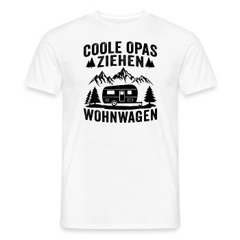Coole Opas Ziehen Wohnwagen - Männer T-Shirt - Weiß - Vorne - AI Model Male 178 dark (178cm)