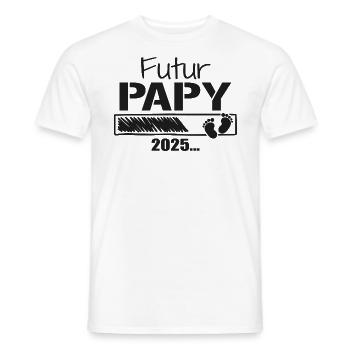 Zukünftiger Opa 2025 Geschenk, der bald Opa sein wird - Männer T-Shirt - Weiß - Vorne - AI Model Male 178 dark (178cm)