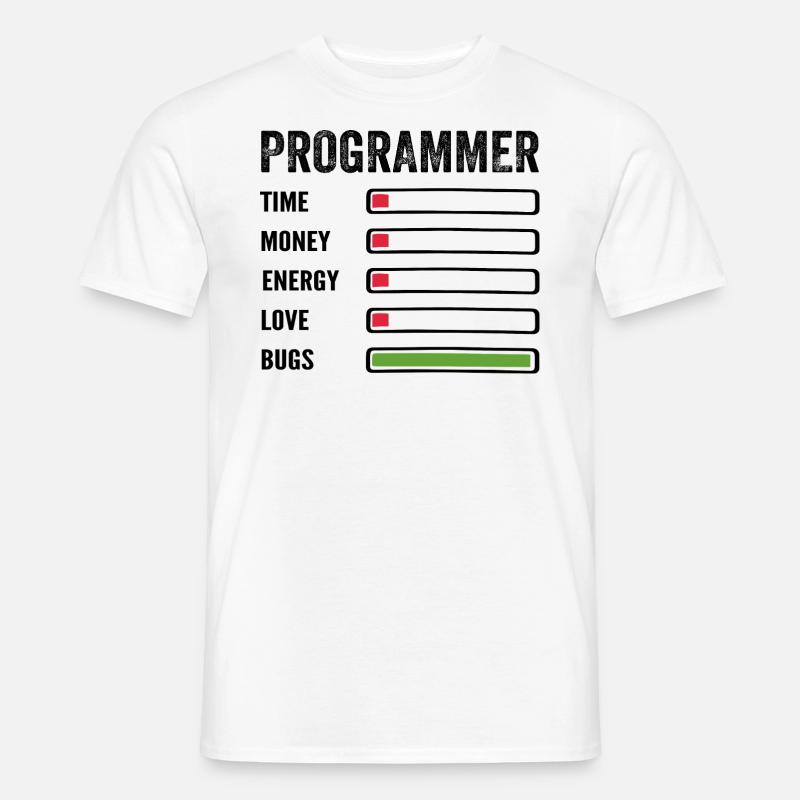 développeur humour programmeur codeur code - T-shirt homme - blanc