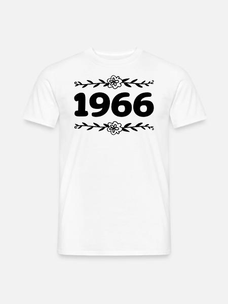 1966 Jahrgang 1966 Retro 1966 Jubiläum 1966 - Männer T-Shirt - Weiß