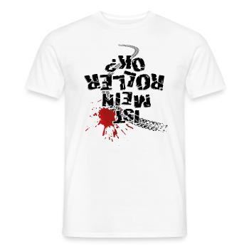 Ist mein Roller ok (schwarzer Text) - Männer T-Shirt - Weiß - Vorne - AI Model Male 178 dark (178cm)