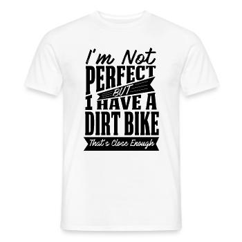 MOTO HORS ROUTE PARFAITE - T-shirt homme - blanc - Devant - AI Model Male 178 dark (178cm)