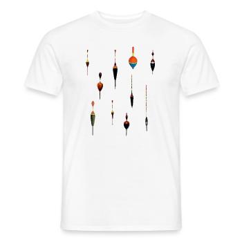 Poznan Waggler - Angel poses, gift, angler - Men's T-Shirt - white - Front - AI Model Male 178 dark (178cm)