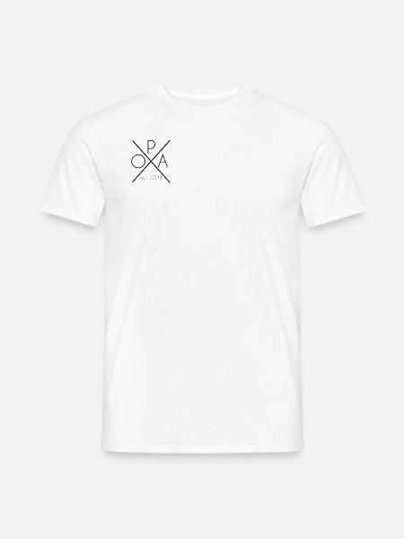 Opa est. 2021 Vatertag Geschenk Geburt - Männer T-Shirt - Weiß