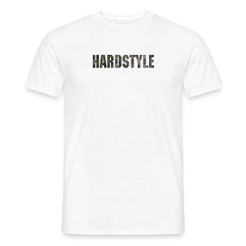 Hardstyle - Men's T-Shirt - white - Front - AI Model Male 178 dark (178cm)