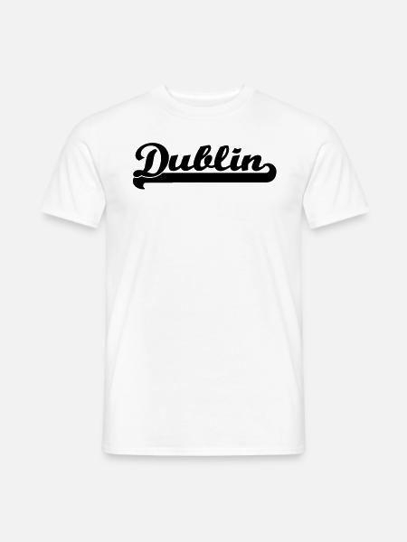 dublin schrift - Männer T-Shirt - Weiß