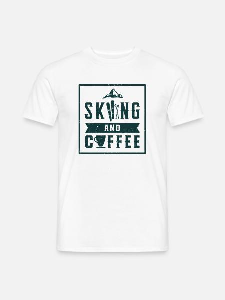 Skier Skifahrer Skifahren Apres Ski Ski - Männer T-Shirt - Weiß