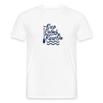 Rowing aviron aviron aviron aviron à rames - T-shirt homme - blanc - Devant - AI Model Male 178 dark (178cm)