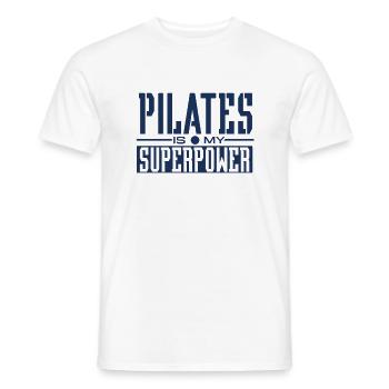 Pilates Trainer - Men's T-Shirt - white - Front - AI Model Male 178 dark (178cm)
