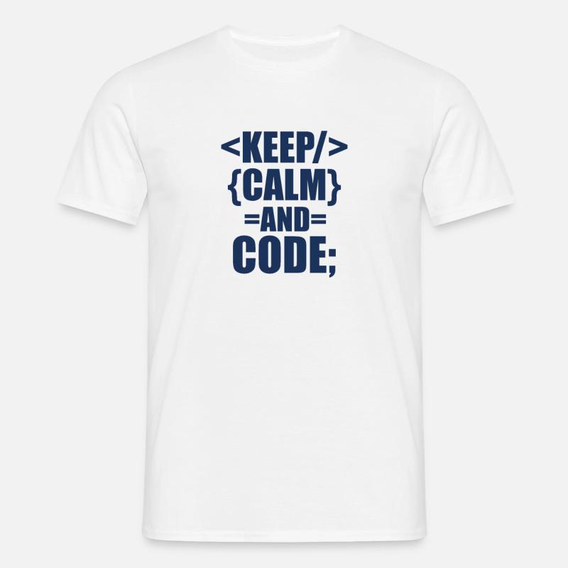 Coding - Männer T-Shirt - Weiß